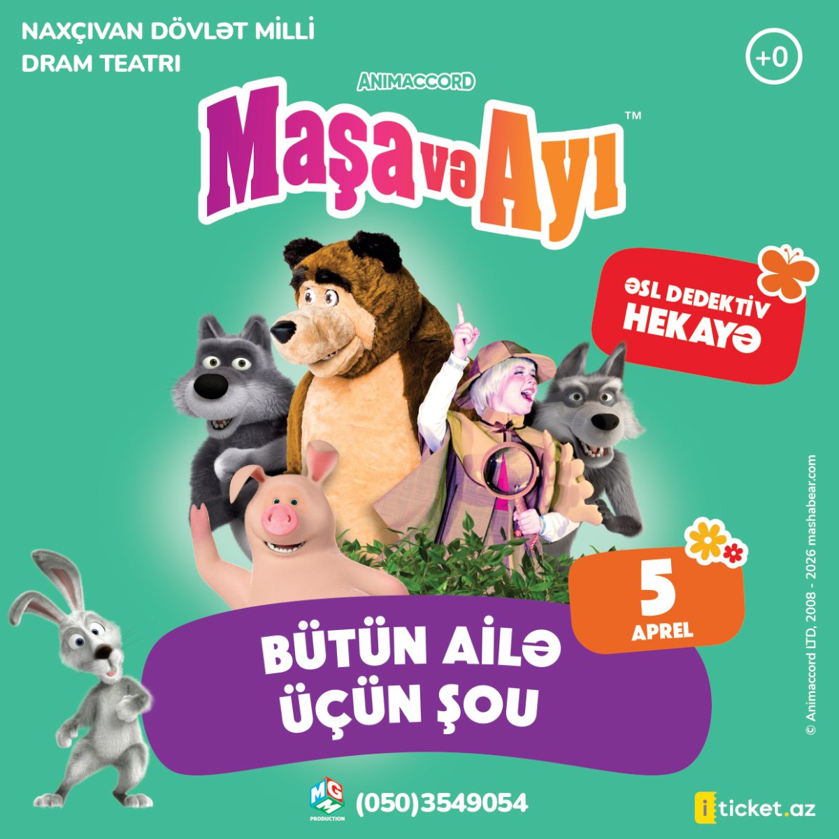«Maşa və Ayı» NAXÇIVANDA 📅 05 aprel