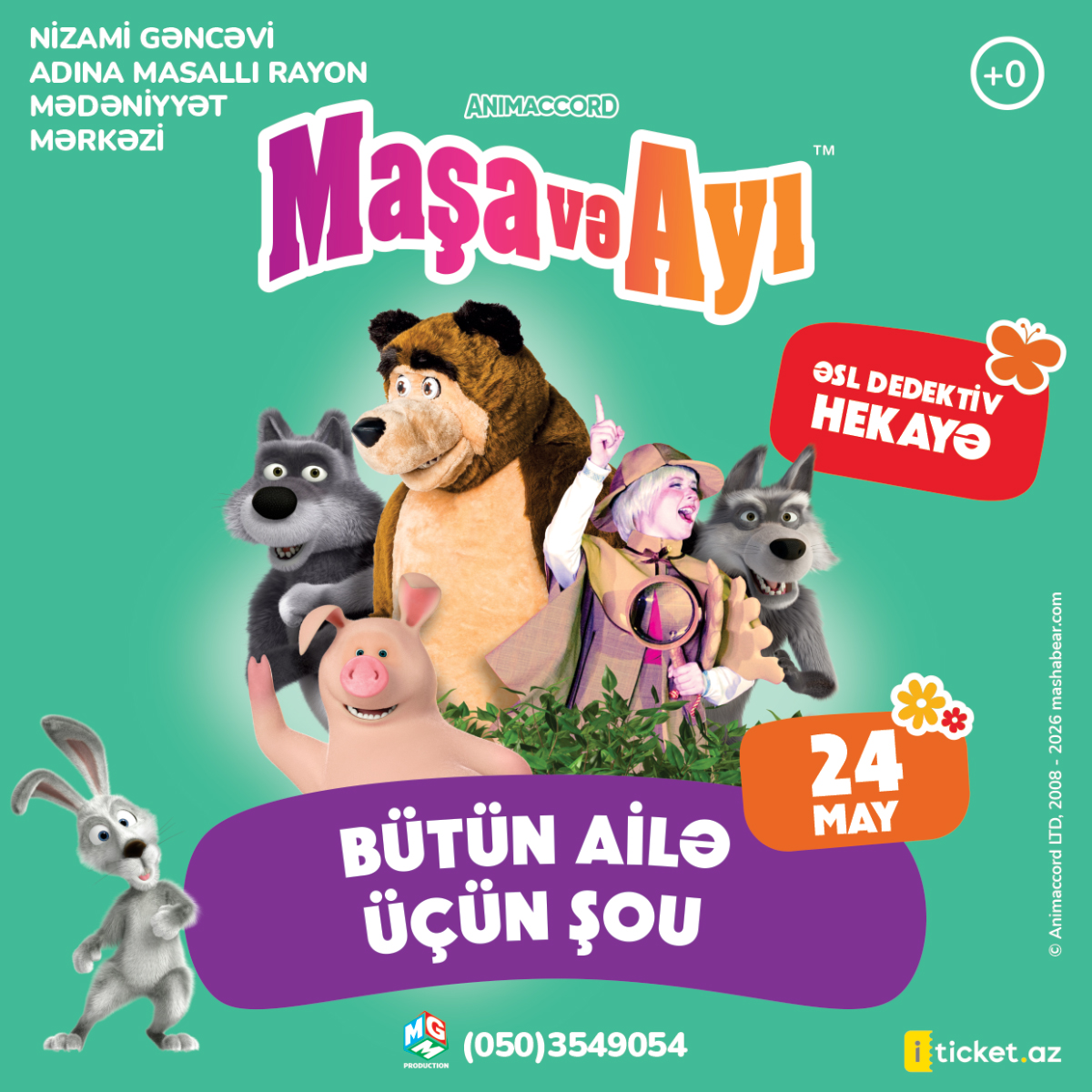 «Maşa və Ayı» MASALLI 📅 23 MAY