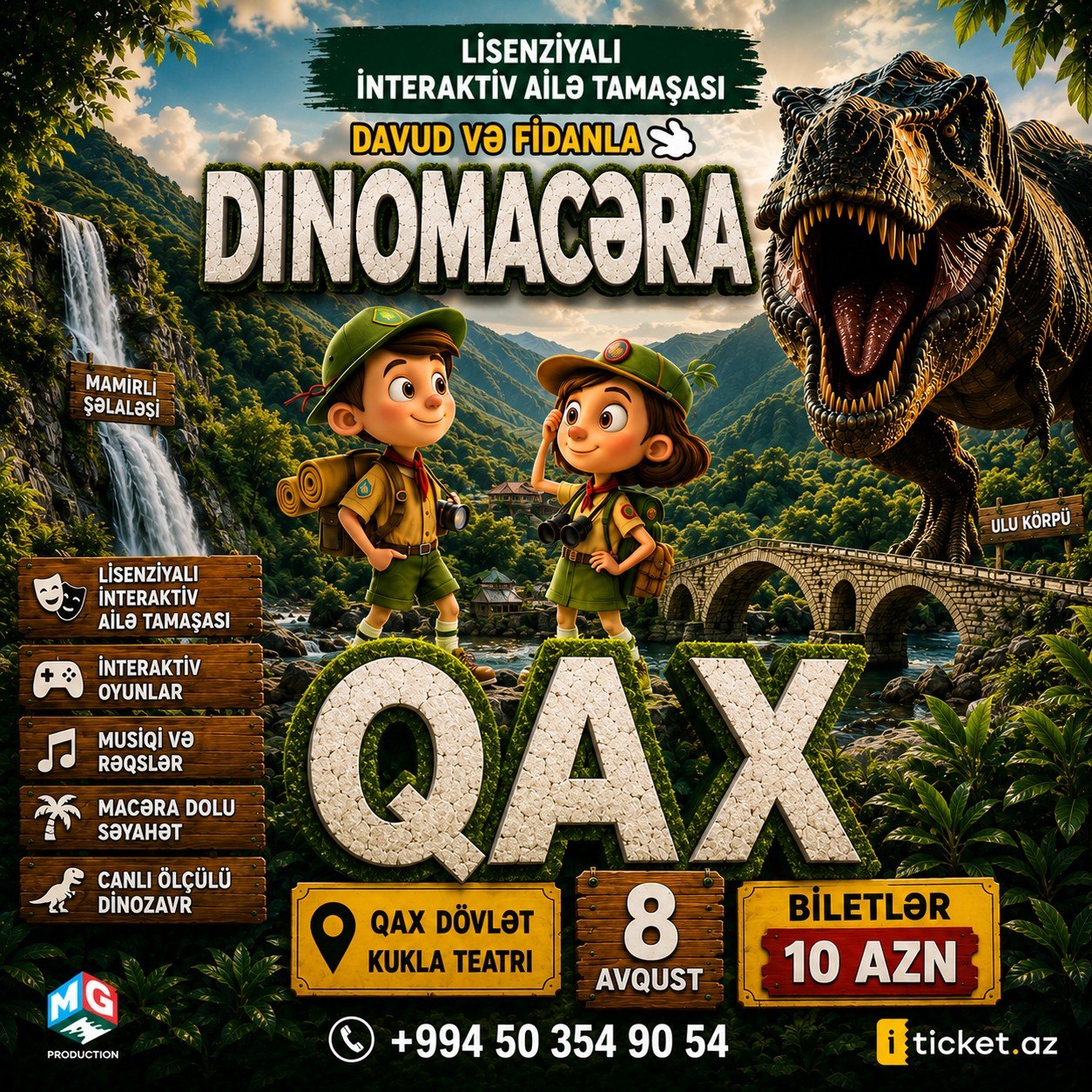 DİNOADA: Davud və Fidanla QAXDA 📅 8 AVQUST