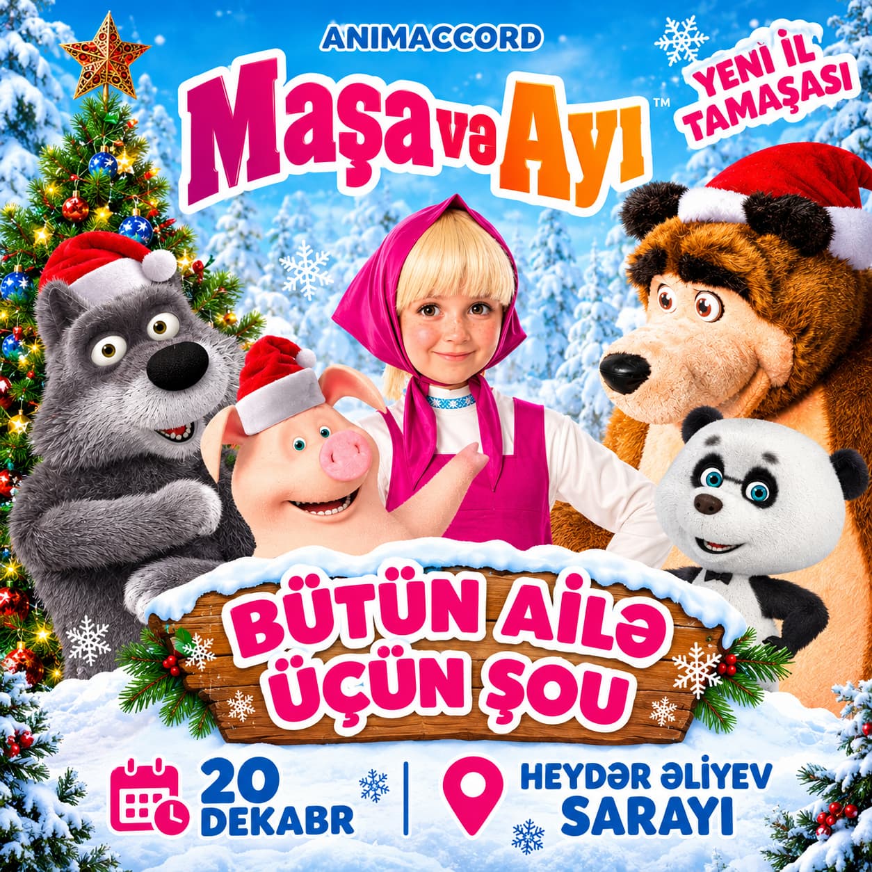 Maşa və Ayı "Yeni İl Tamaşası" - Bakı