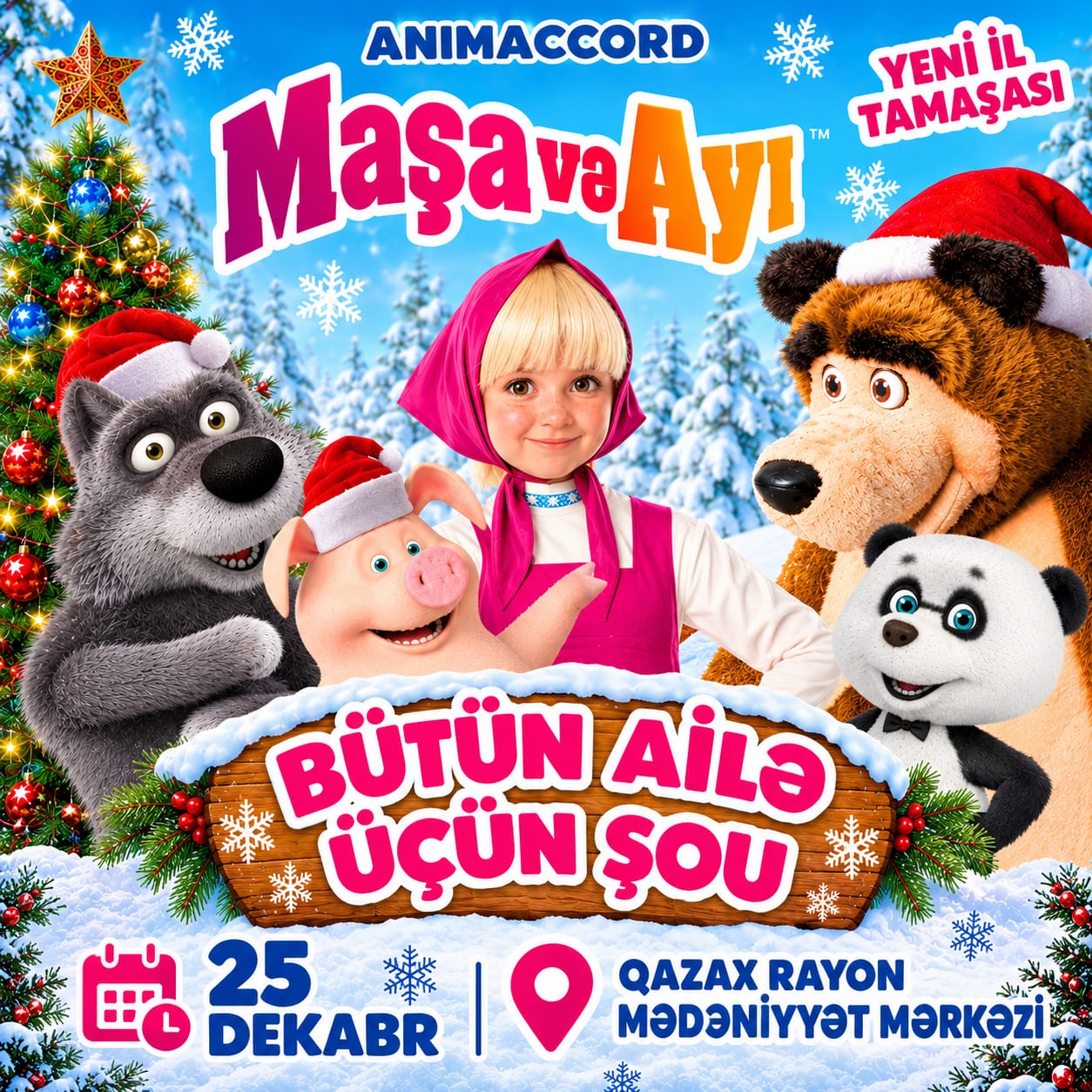 Maşa və Ayı "Yeni İl Tamaşası" - Qazax