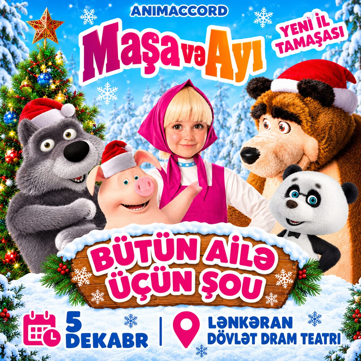 Maşa və Ayı "Yeni İl Tamaşası" - Lənkəran