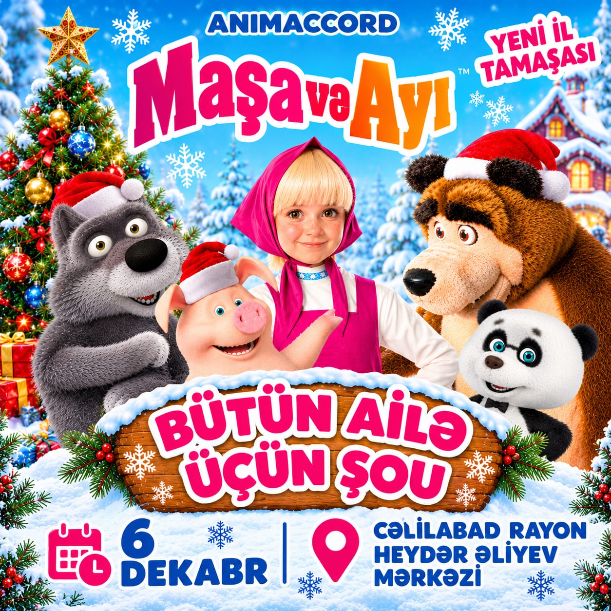 Maşa və Ayı "Yeni İl Tamaşası" - Cəlilabad