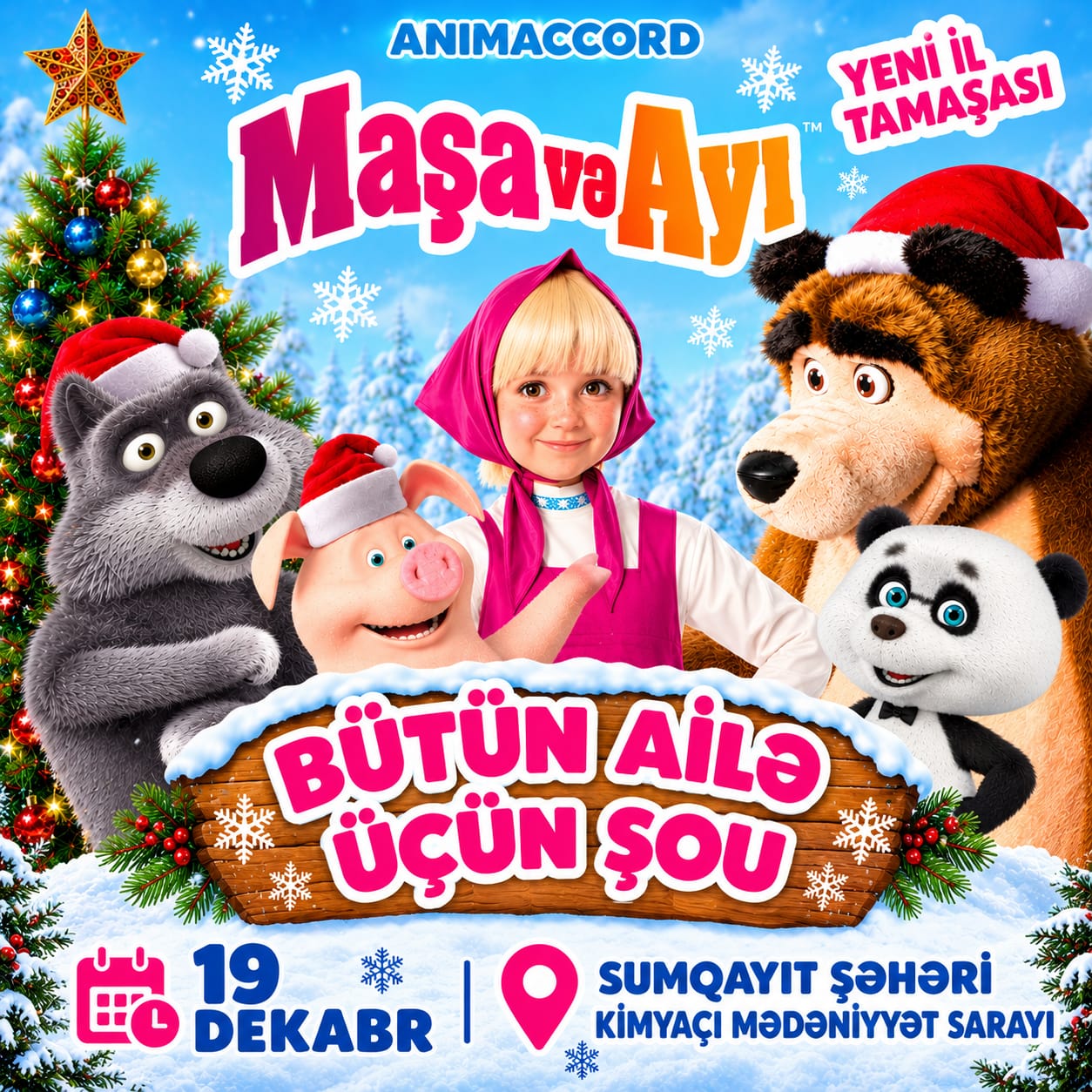 Maşa və Ayı "Yeni İl Tamaşası" - Sumqayıt