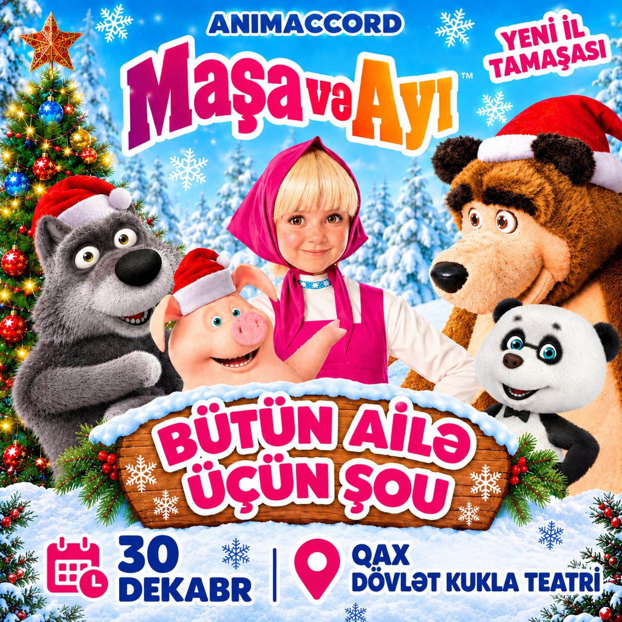 Maşa və Ayı "Yeni İl Tamaşası" - Qax
