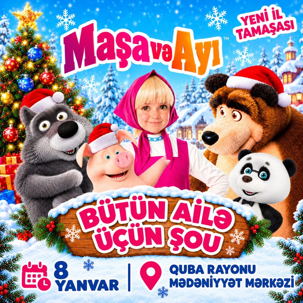 Maşa və Ayı "Yeni İl Tamaşası" - Qusar