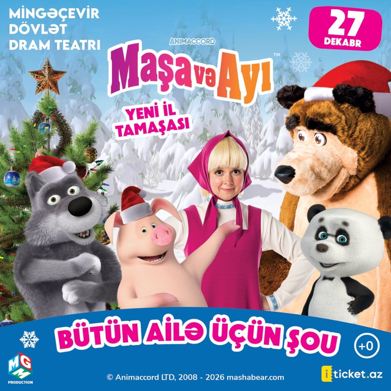 Maşa və Ayı "Yeni İl Tamaşası" - Mingəçevir