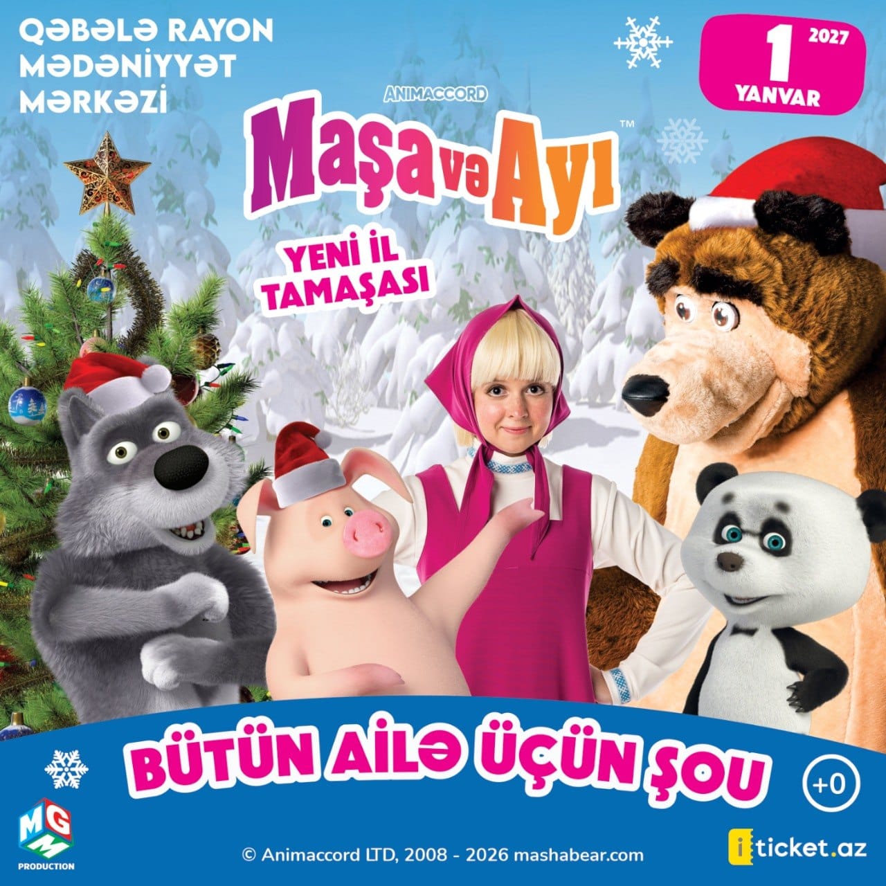 Maşa və Ayı "Yeni İl Tamaşası" - Qəbələ